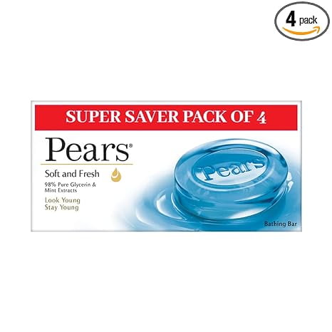 Pears Soft and Fresh Soap Bar 125 gm (Combo