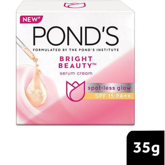 POND'S Bright Beauty Day Cream 35 g, Non-Oily, Mattifying Daily Face Moisturizer, SPF 15 -