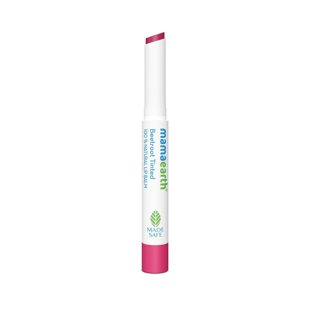 Mamaearth Beetroot Tinted 100% Natural LipBalm with Beetroot & Beeswax - 2 g | | 12 Hr Moi