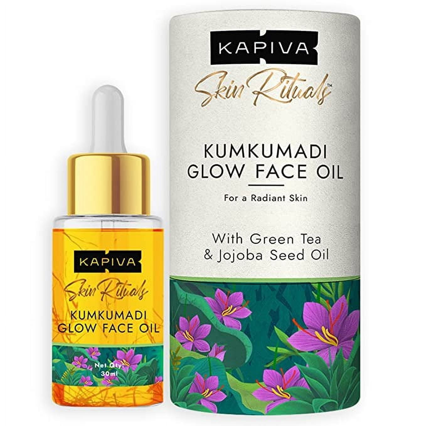 Kapiva Kumkumadi Glow Face Oil (30 ml) , For Glowing Skin , Helps Reduce Dark Spots & Pigm