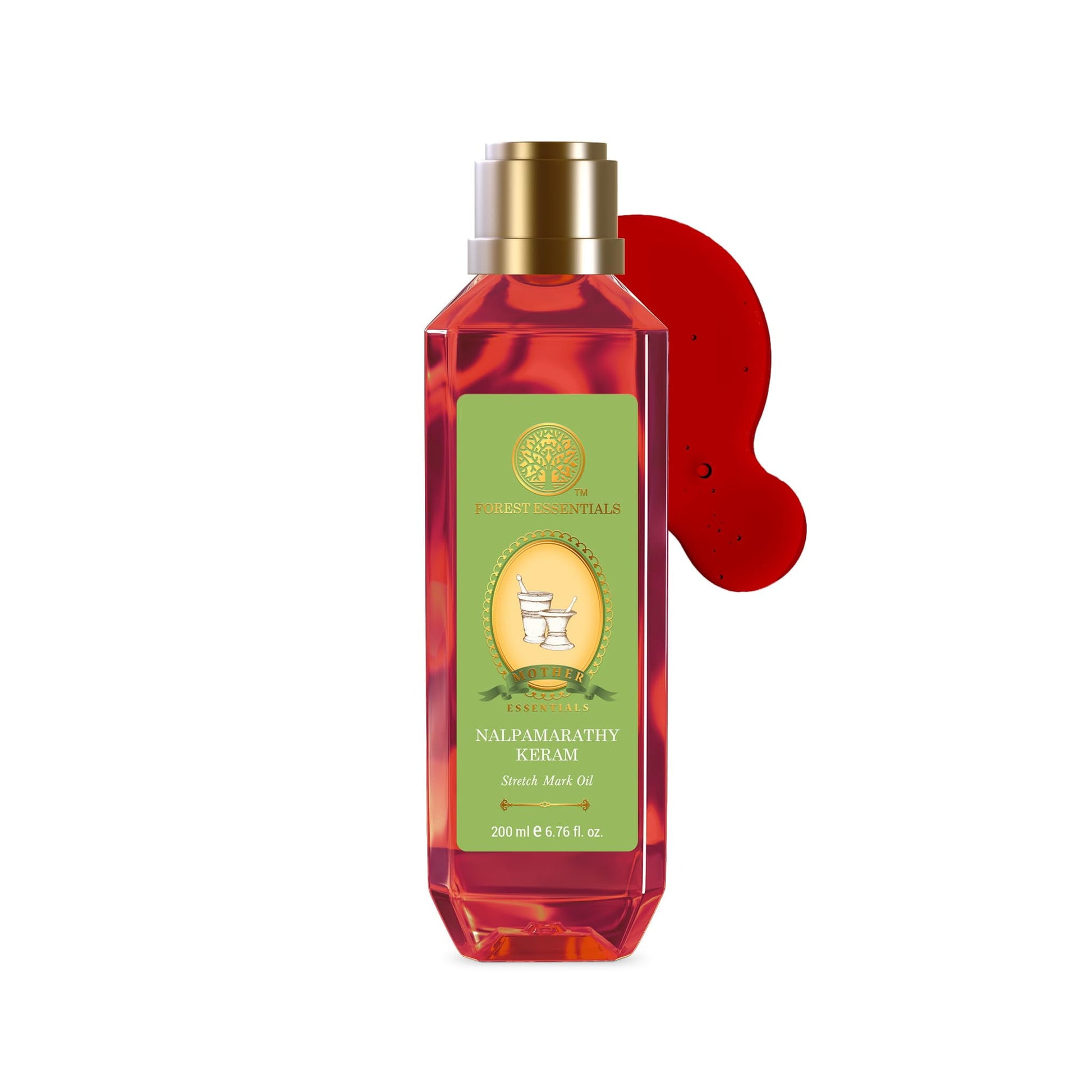 Forest Essentials Mother's Stretch Mark Oil Nalpamarathy Keram | Reduces Stretchmarks & Da