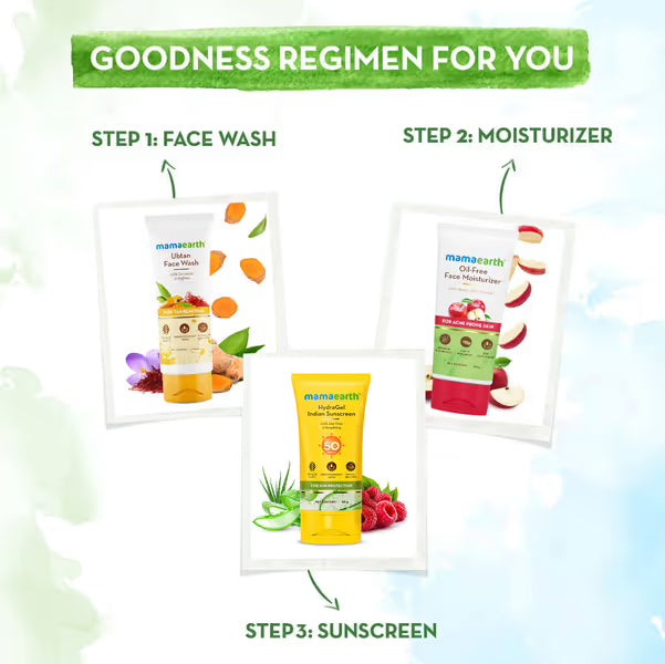 Mamaearth HydraGel Indian Sunscreen: SPF 50, Aloe Vera & Raspberry, 50 g