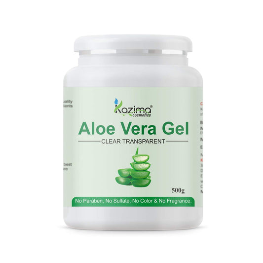 Kazima Aloe Vera Gel Raw - 100% Pure Natural Gel - Ideal For Skin, Face, Acne Scars, HairC