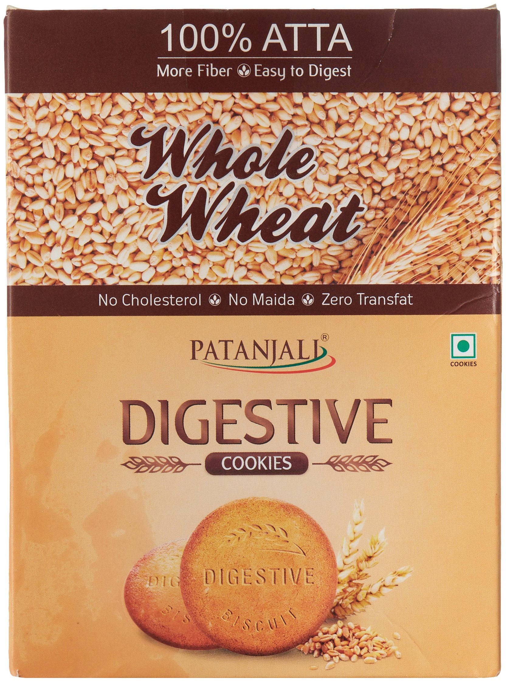 Patanjali Digestive Whole Wheat Biscuits, 250g