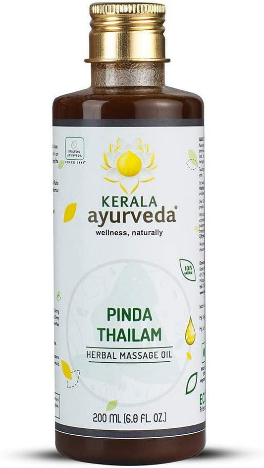 Kerala Ayurveda Pinda thailam - Ayurvedic Massage Oil for Body - Calms Joints, Soothes Ski