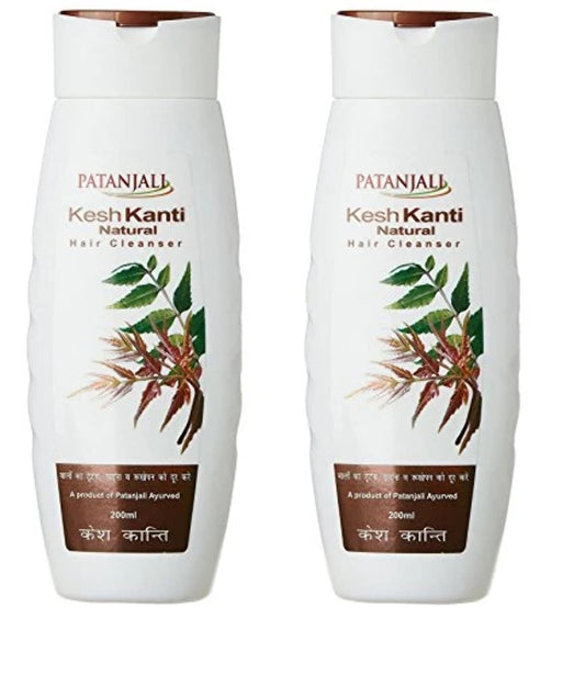 Patanjali Kesh Kanti Natural Hair Cleanser Shampoo, 200ml (Pack of 2)