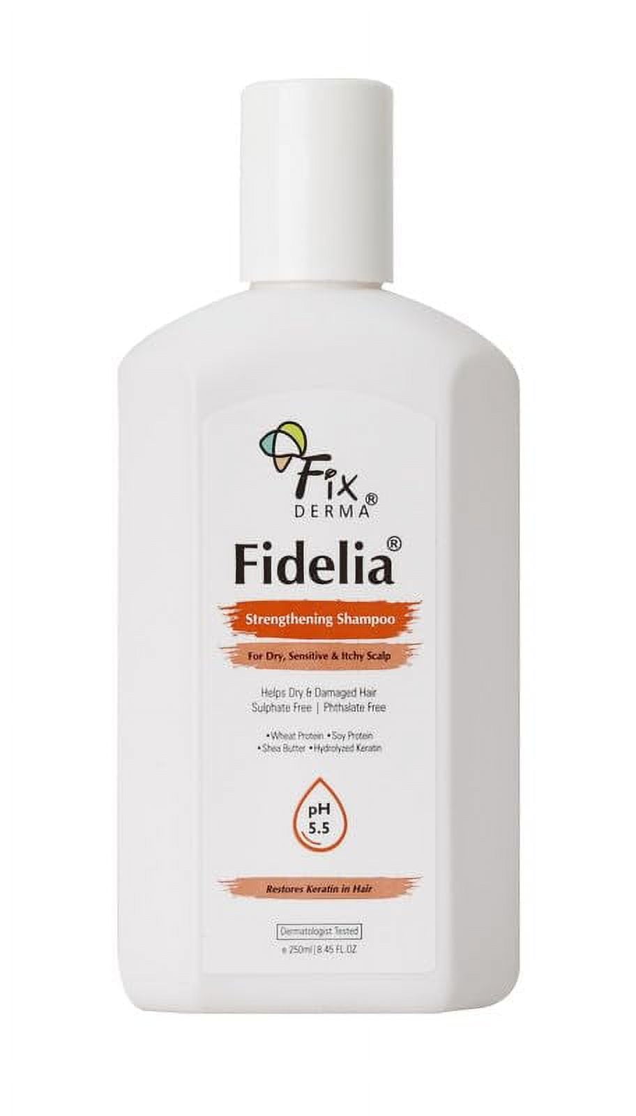 Fixderma Fidelia shampoo, Vegetable Based Natural Keratin, Gives shine & strength to hair,