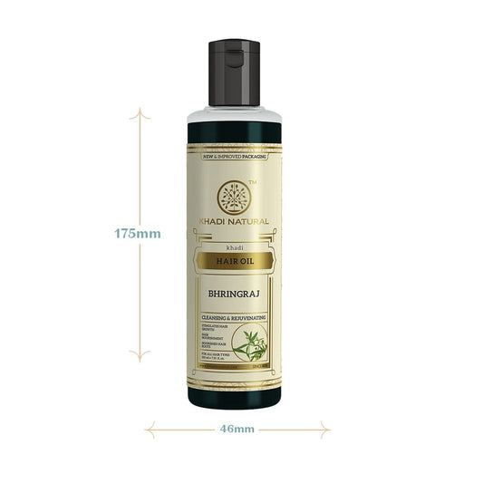 Khadi Natural Bhringraj HairOil For Controlling Hair Fall, Nourishing Oil For Healthy Hair
