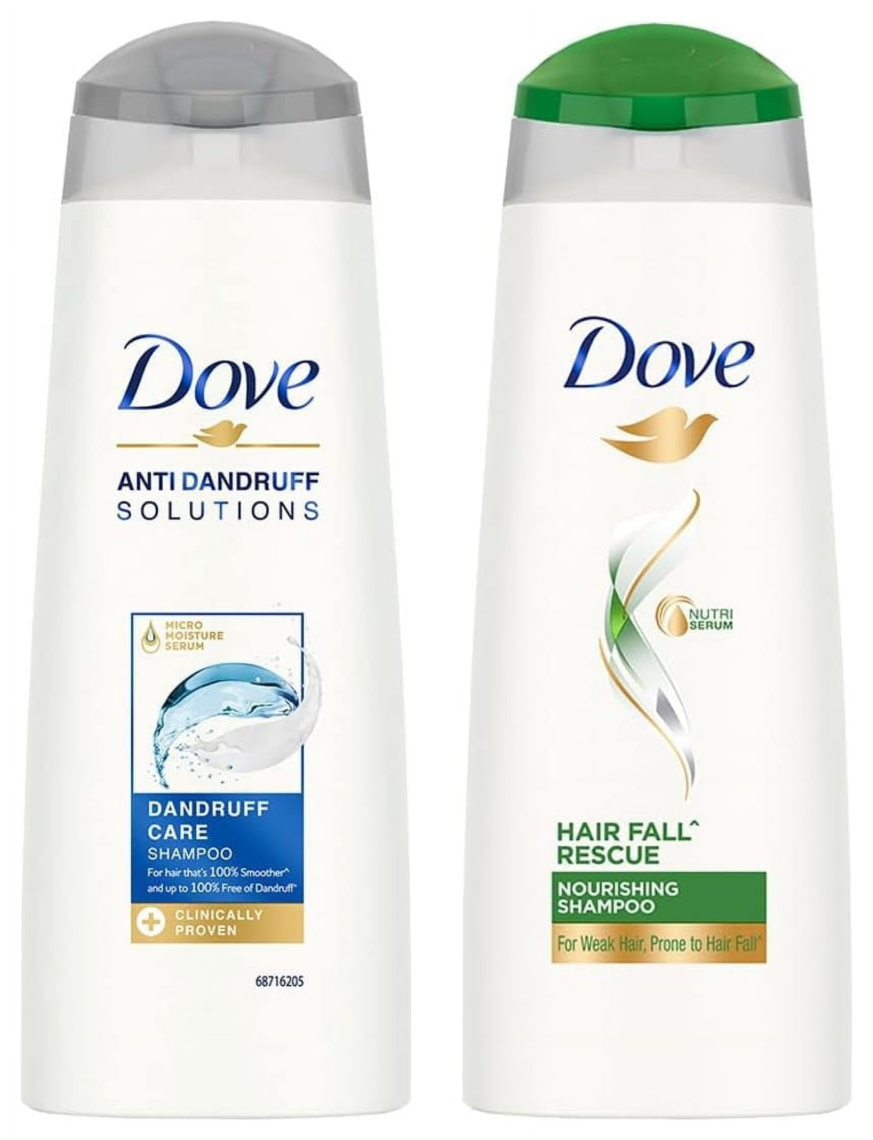 Dove Dandruff Care Shampoo for Dry, Itchy & Flaky Scalp, 180 ml & Dove Hair fall Rescue Sh