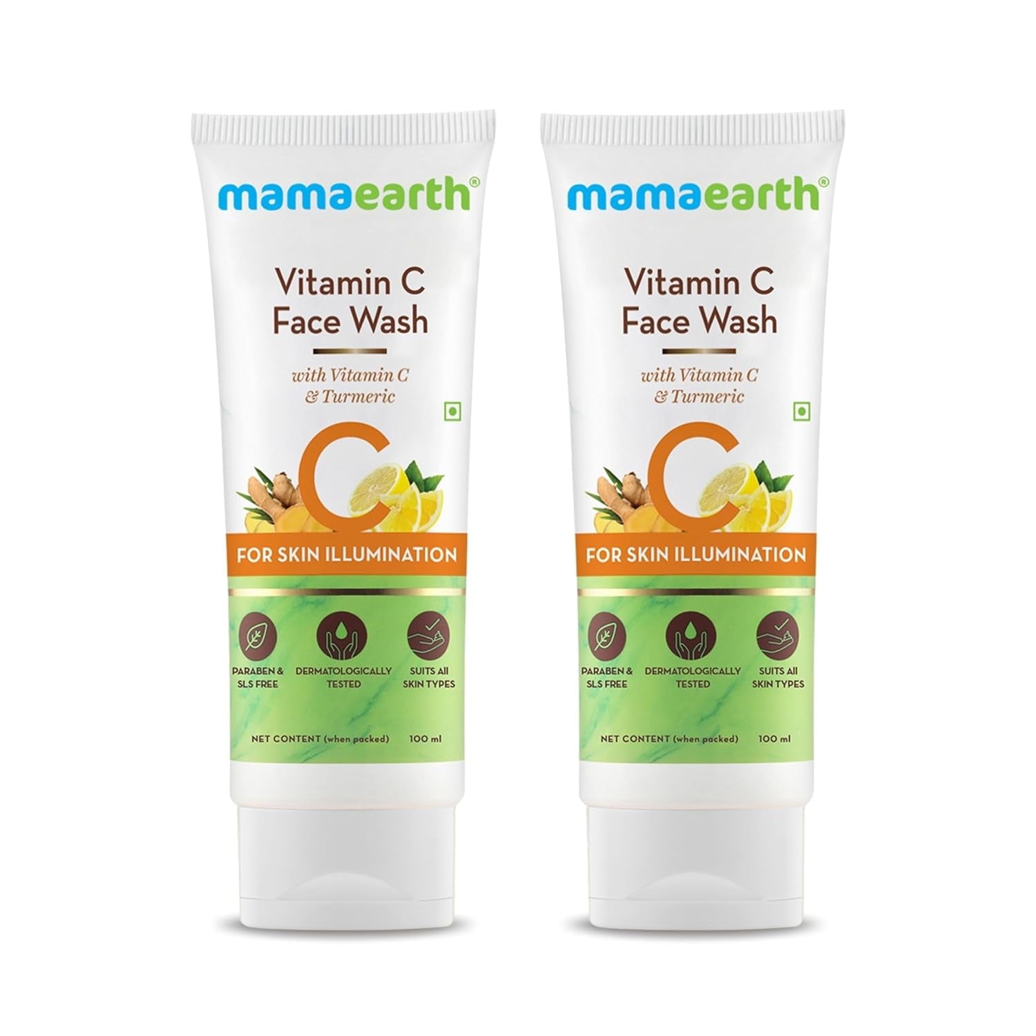 Mamaearth Vitamin C FaceWash for Women & Men | Toxin-Free & Oil-Free FaceWash | For Acne-P