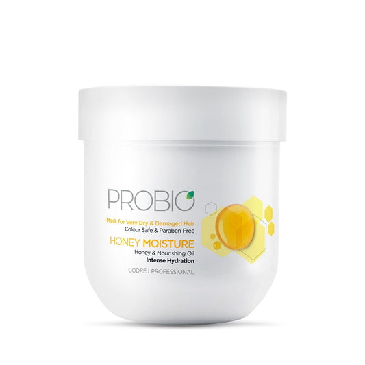 Godrej Professional Probio Honey Moisture HairMask (200G) | For Dry & Damaged Hair | No Su