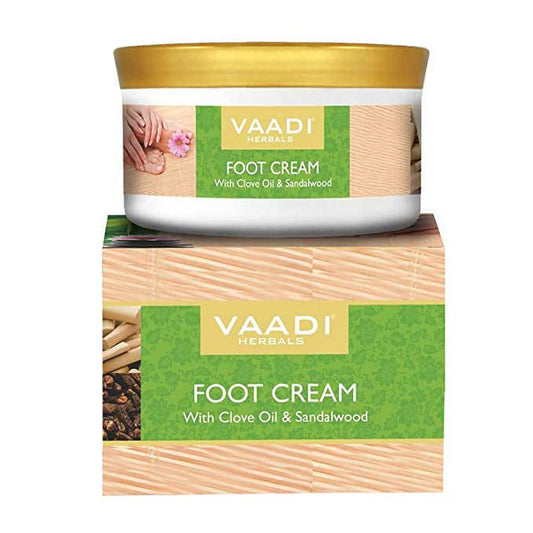 Vaadi Herbals Foot Cream, Clove And Sandal Oil, 150G