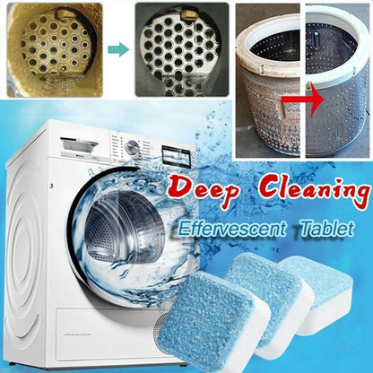 Washing Machine Cleaner Tablets for Top and Front Loading Washers Deep Cleaning Remover -