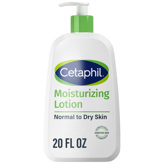 Cetaphil Moisturizing Lotion for Normal to Dry Skin, Hydrating Fragrance Free, 20 fl oz