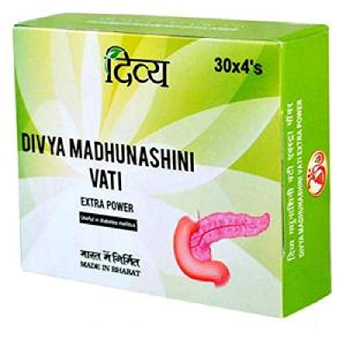 Patanjali Divya Madhunashini Vati Extra Power - 4 x 30 Tablets (Pack of 1)