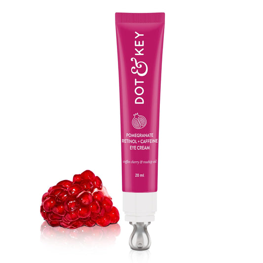 Dot & Key Pomegranate Retinol + Caffeine Eye Cream | Under Eye Cream to Boost Collagen, Re