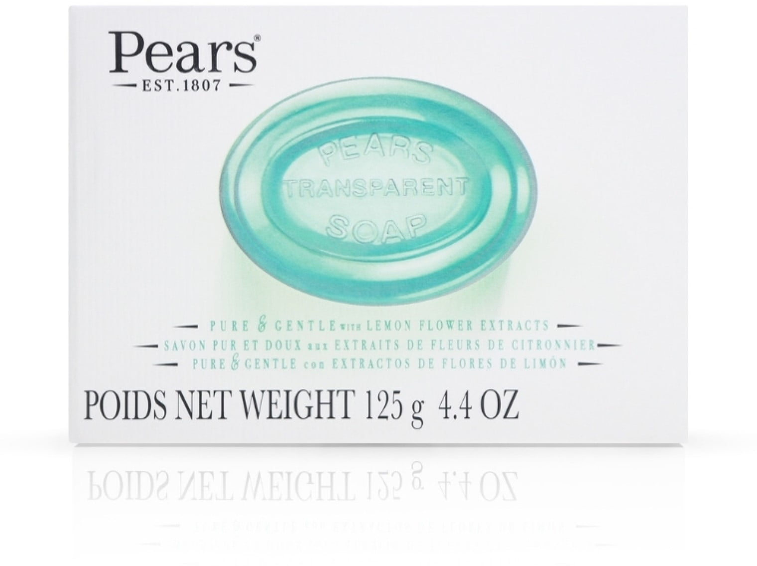 Pears Oil Clear Soap With Lemon Flower Extract 4.4 oz (Pack of 4)