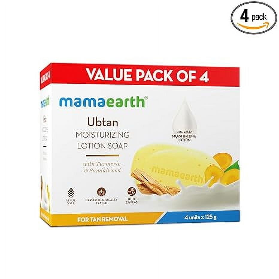 Mamaearth Ubtan Moisturizing Lotion Soap 125 g (Pack of 4)