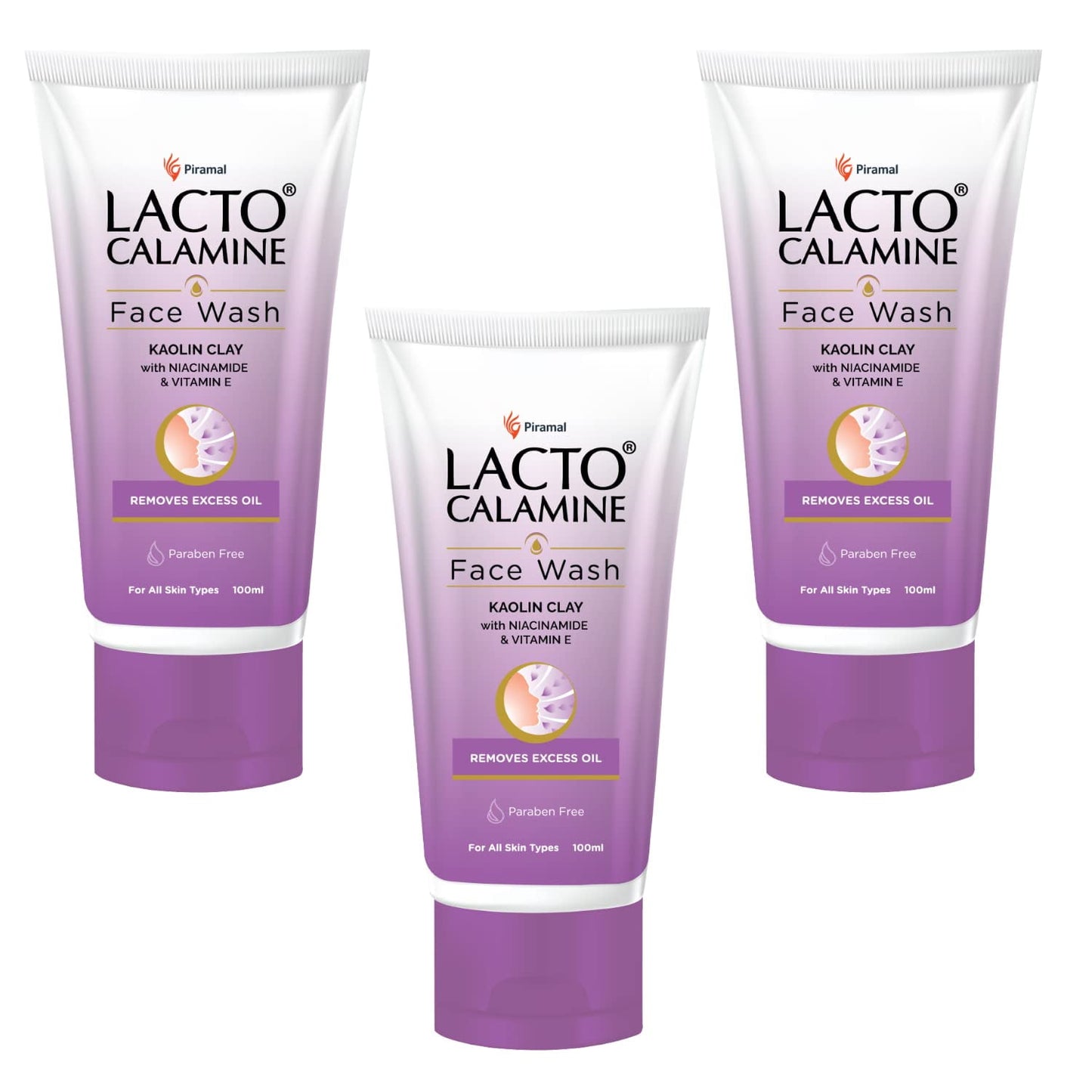 Lacto Calamine Daily FaceWash With Kaolin Clay, Niacinamide And Vitamin E For Oily Skin |