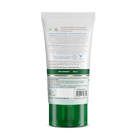 Mamaearth Pimple Clear Face Wash: Neem & Salicylic Acid, 150 ml