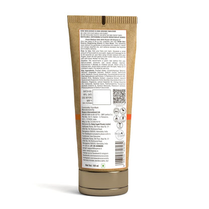 WOW Vitamin C Face Wash: Brightening, Eco-Friendly Tube, 100 ml