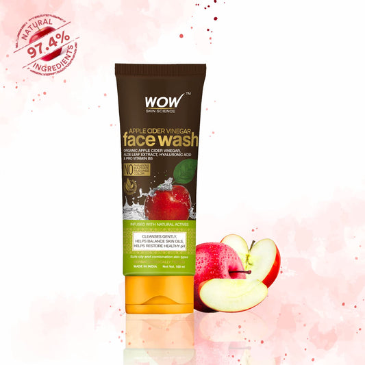 WOW Apple Cider Vinegar Face Wash: Pack of 2, 100 ml each