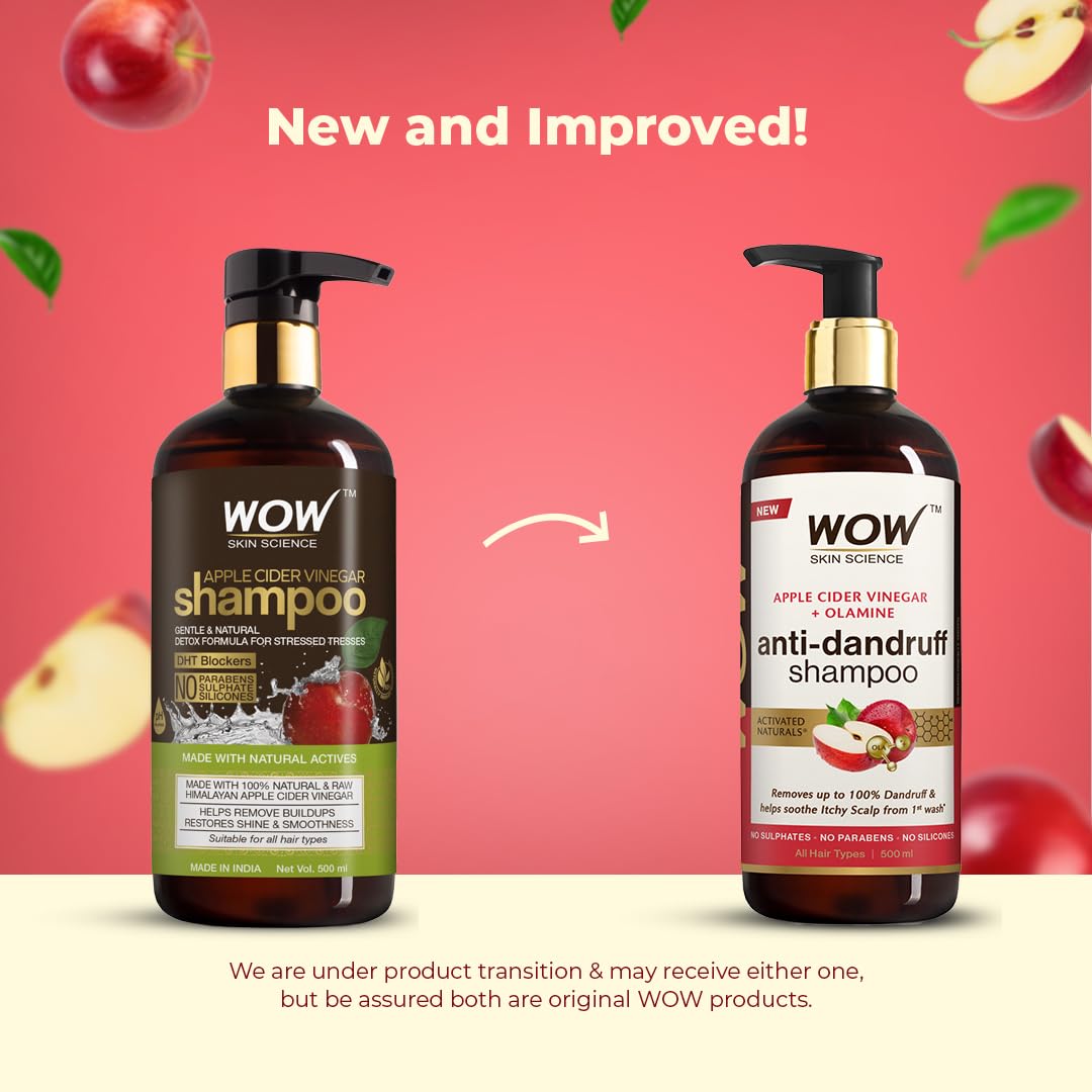 WOW Apple Cider Vinegar & Biotin Shampoo: 500 ml