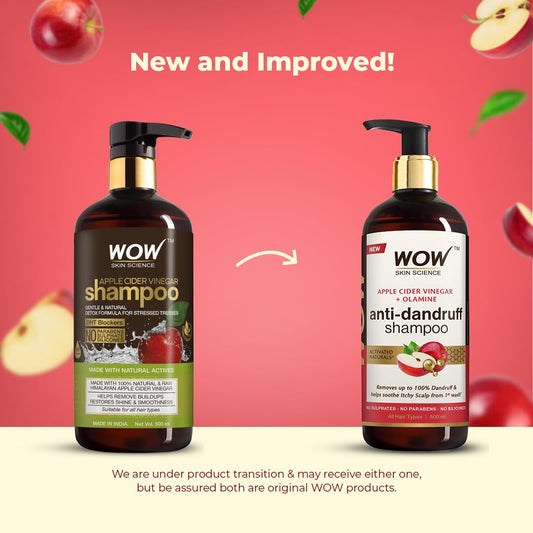 WOW Apple Cider Vinegar & Biotin Shampoo: 500 ml