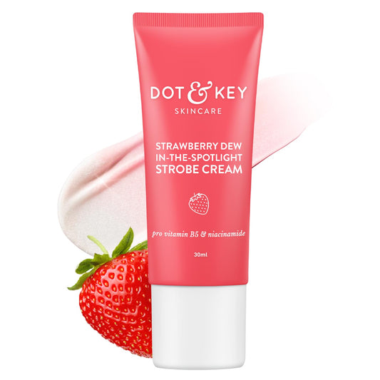 DOT & KEY Strawberry Dew Strobe Cream For Face Combo(Pack Of 2,30Ml Each)|Skin Radiance Cr