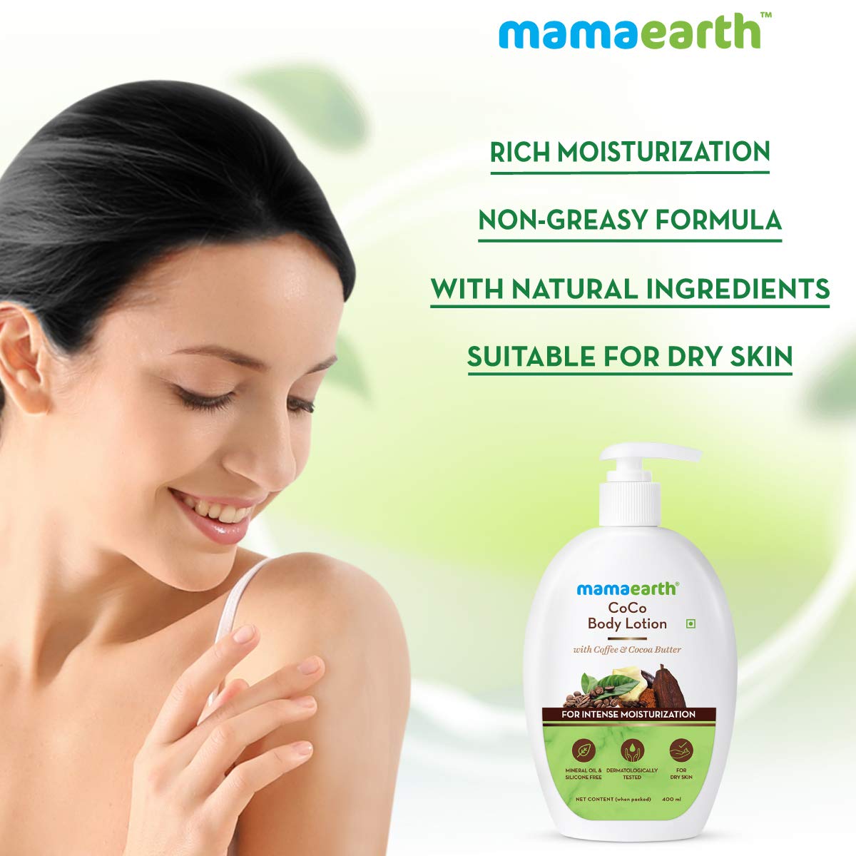 Mamaearth CoCo Body Lotion: Coffee & Cocoa, 400 ml