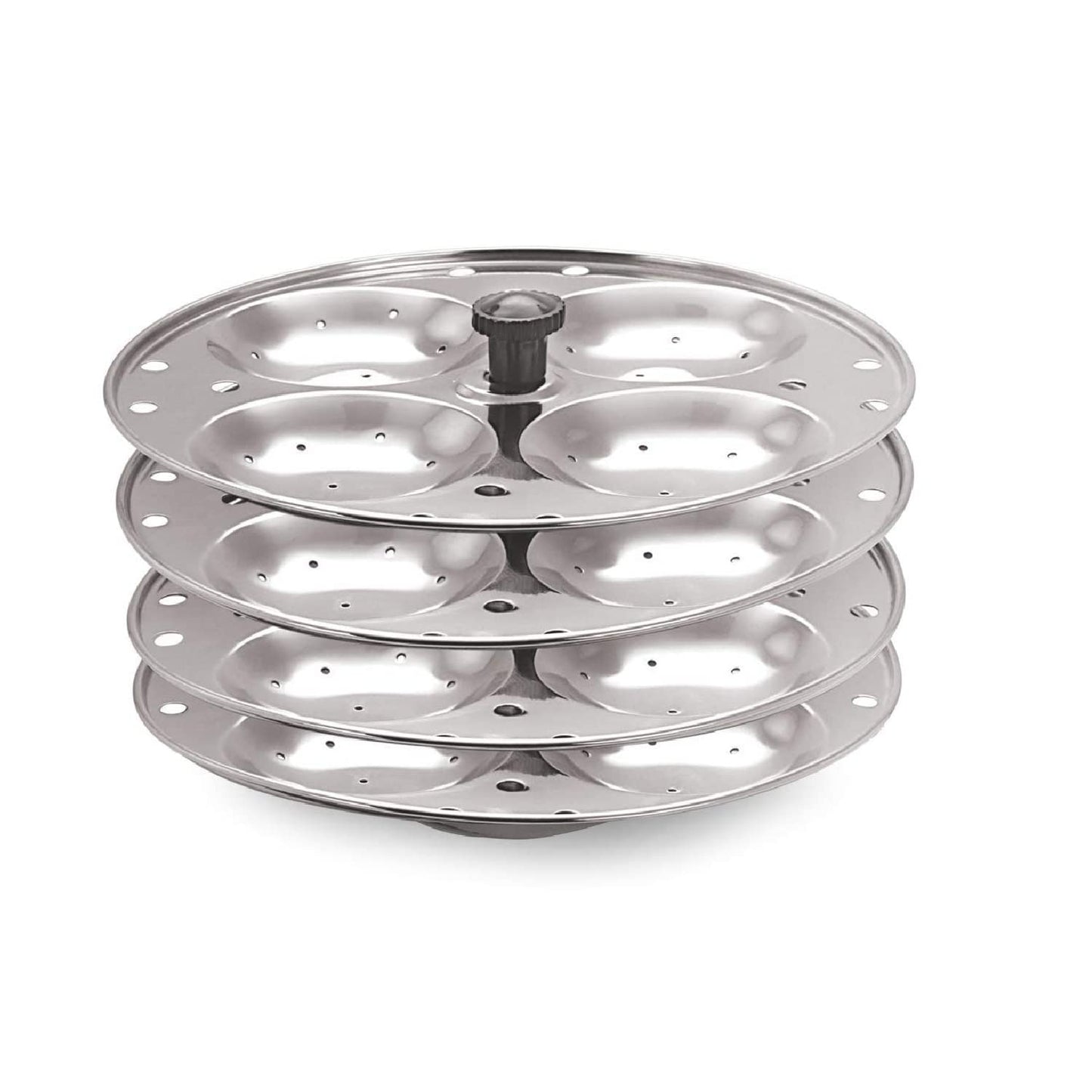 iKonbi Stainless steel Idli stand/Idli maker 4x4 plates 16 Idli