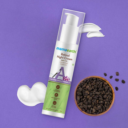 Mamaearth Retinol Night Cream: Retinol & Bakuchi, 50 g
