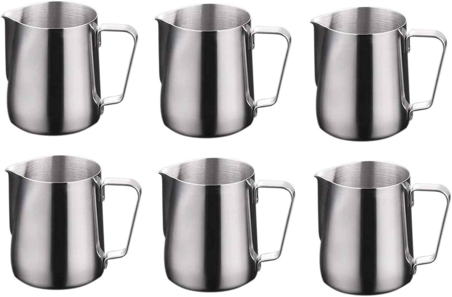 iKonbi Stainless Steel Milk Jugs 600 ml, Set of 6