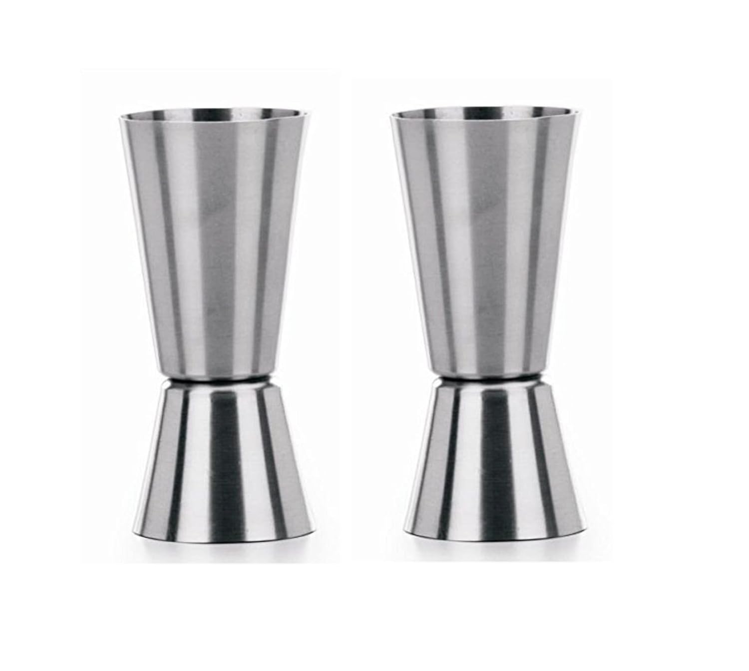 iKonbi Stainless Steel Tall Peg Measure 30/60 ml- Set of