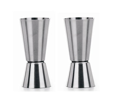 iKonbi Stainless Steel Tall Peg Measure 30/60 ml- Set of 2