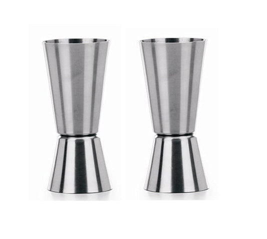 iKonbi Stainless Steel Tall Peg Measure 30/60 ml- Set of 2