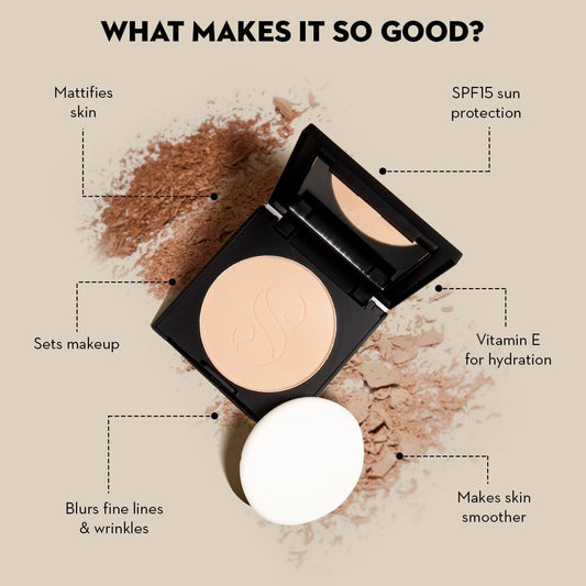 SUGAR Cosmetics Dream Cover Mattifying Compact SPF15: 15 Cappuccino (Light-Medium)