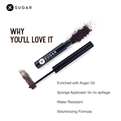 SUGAR Cosmetics Arch Arrival Brow Powder: 04 Felix Onyx Black
