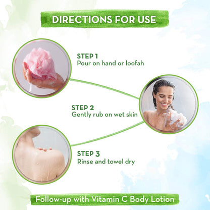 Mamaearth Vitamin C Body Wash: Vitamin C & Honey, 300 ml