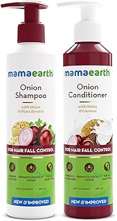 Mamaearth Onion Anti Hairfall Combo: Shampoo 250 ml + Conditioner 250