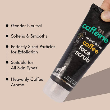 mCaffeine Espresso Coffee & Walnut Face Scrub: 75 g