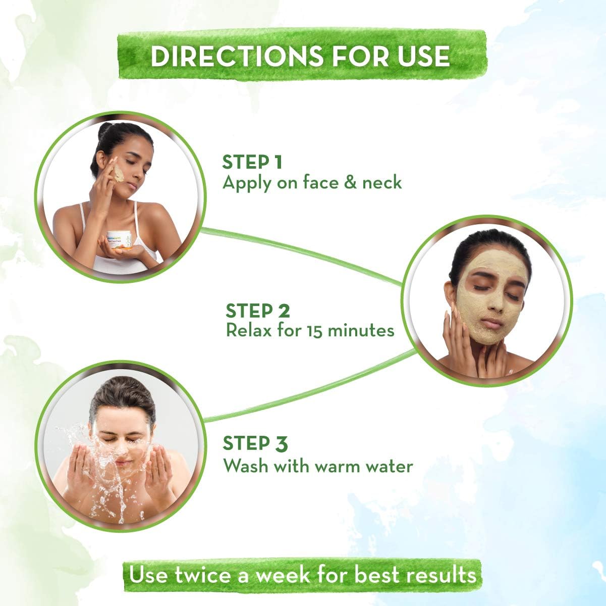 Mamaearth Ubtan Face Pack Mask: Saffron, Turmeric & Apricot Oil, 100 ml
