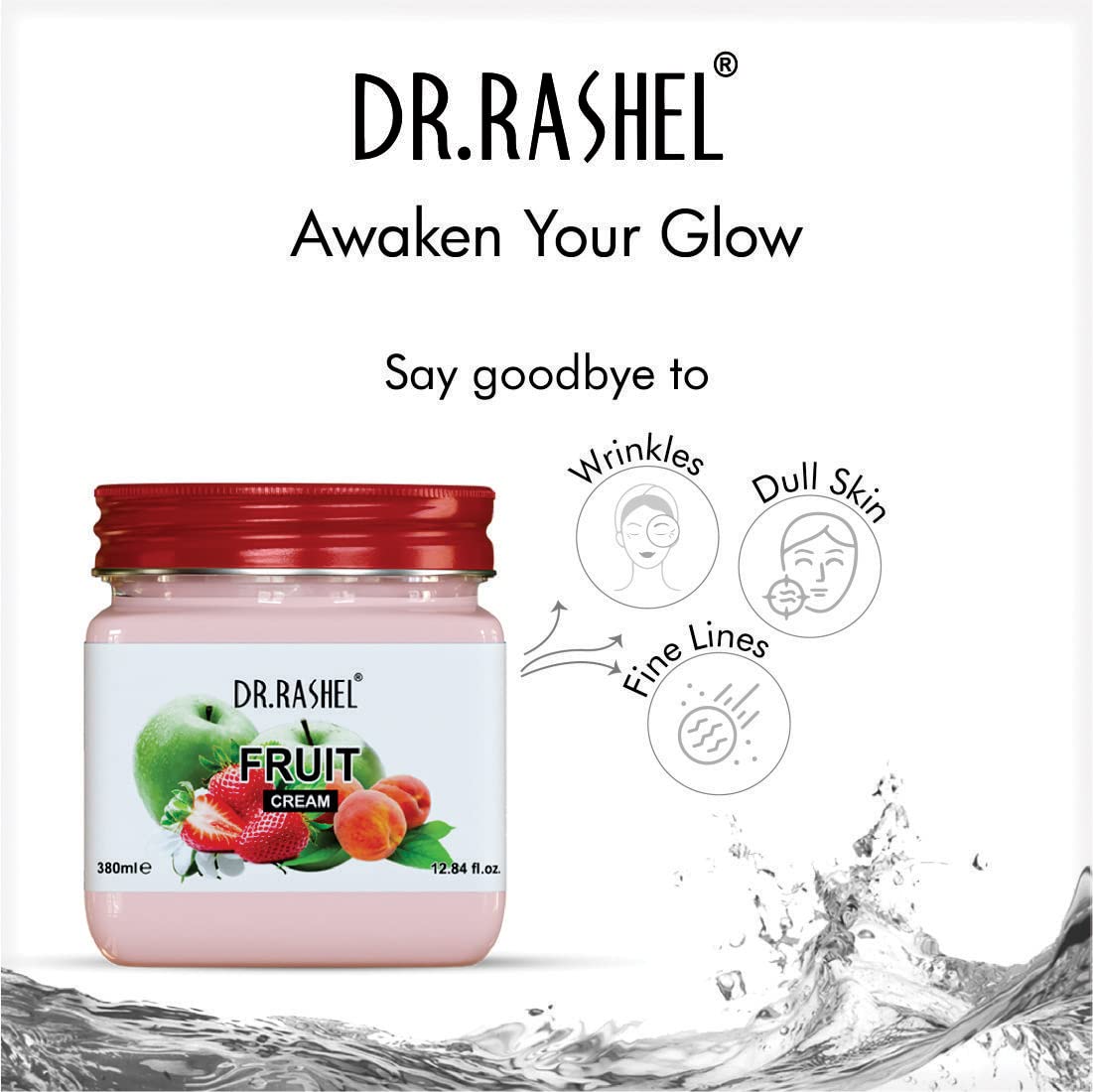 DR. RASHEL Fruit Face & Body Cream: 380 ml