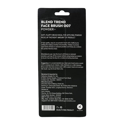 SUGAR Cosmetics Blend Trend Face Brush: 007 Powder
