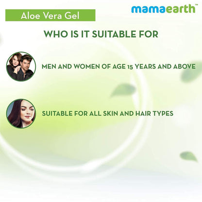 Mamaearth Aloe Vera Gel with Pure Aloe Vera & Vitamin E for Skin and Hair - 300ml