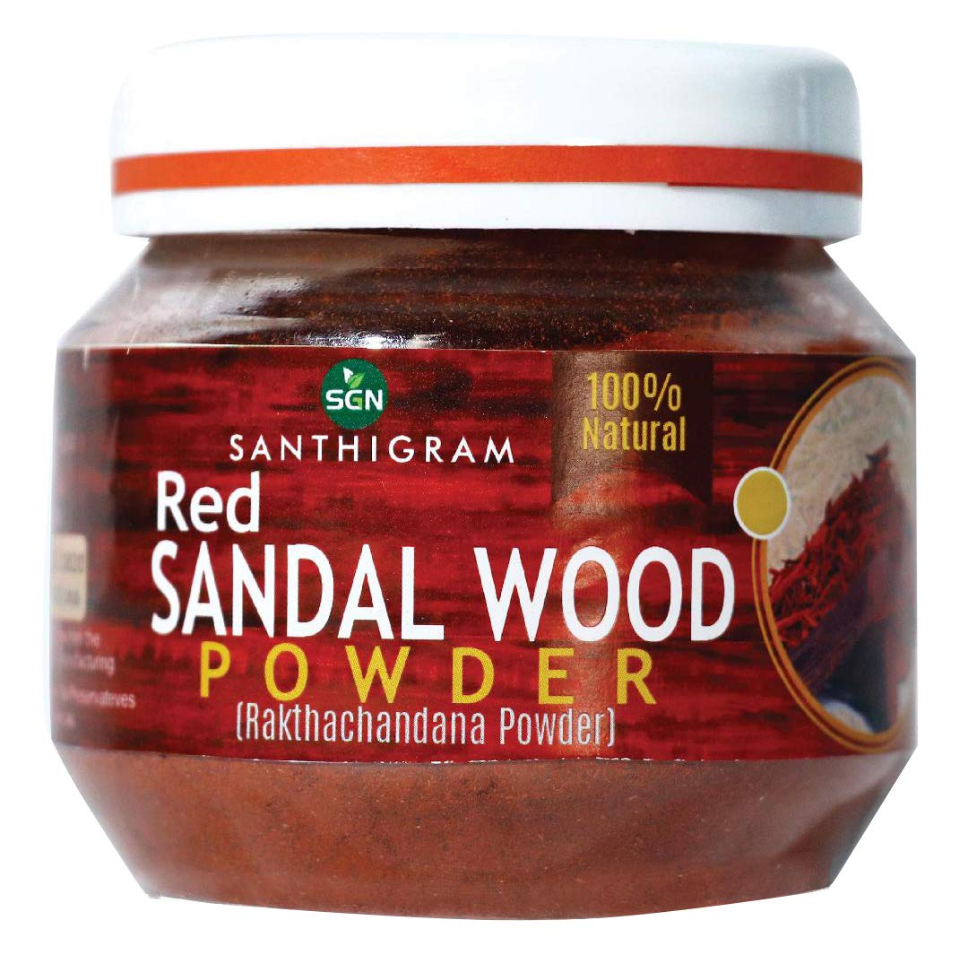 Santhigram Natural Ayurvedic Red Sandal Wood powder-150g (Raktha Chandan)
