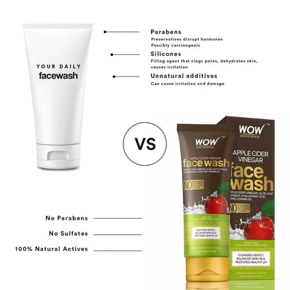 WOW Apple Cider Vinegar Face Wash: 100 ml