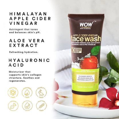 WOW Apple Cider Vinegar Face Wash: 100 ml