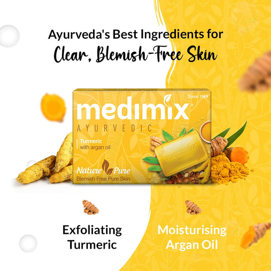 MedimixAyurvedic Turmeric & Argan Oil Bathing Soap, 125