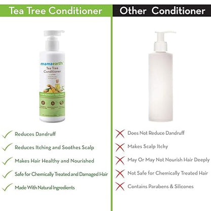 Mamaearth Anti Dandruff Conditioner: Tea Tree & Ginger Oil, 250 ml
